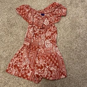 off the shoulder romper
